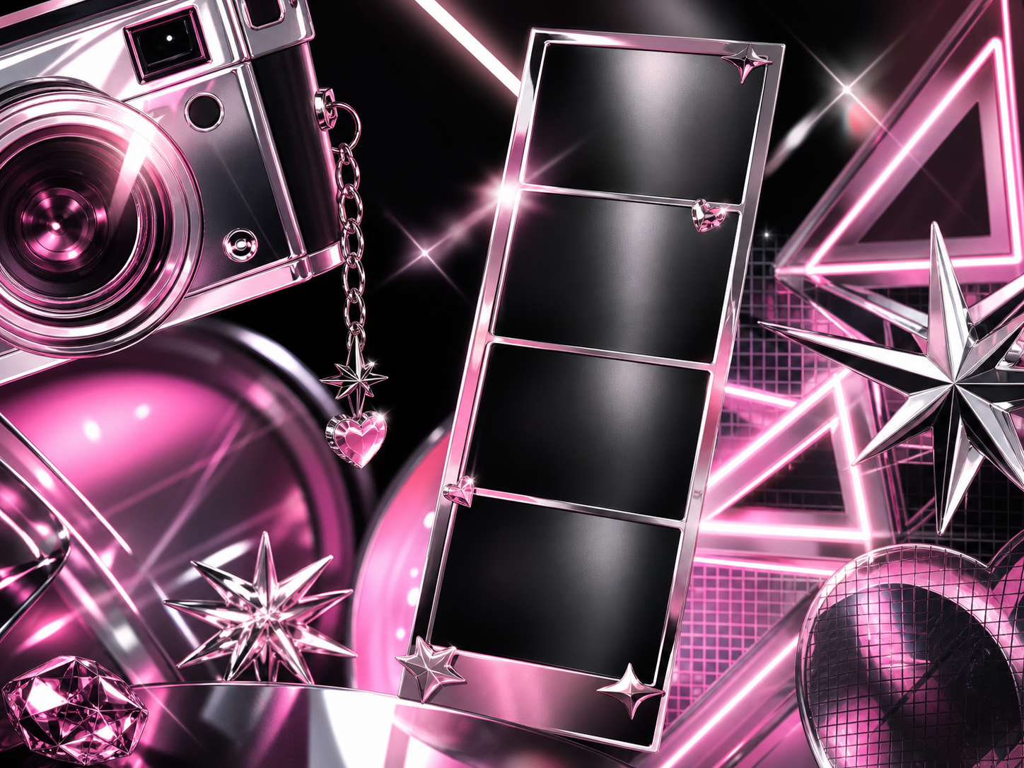 aespa K-pop photo booth theme preview